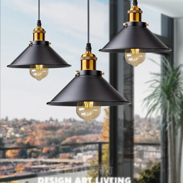 Pendente LED Vintage em Ferro | Iluminação Retrô para Ambientes Loft - Imagem 4