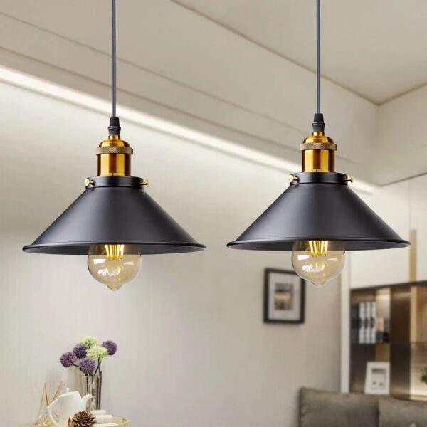 Pendente LED Vintage em Ferro | Iluminação Retrô para Ambientes Loft - Imagem 2