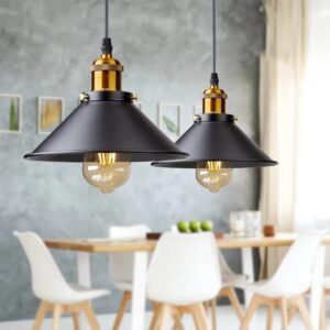 Pendente LED Vintage em Ferro | Iluminação Retrô para Ambientes Loft