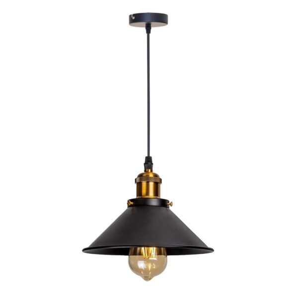 Pendente LED Vintage em Ferro | Iluminação Retrô para Ambientes Loft