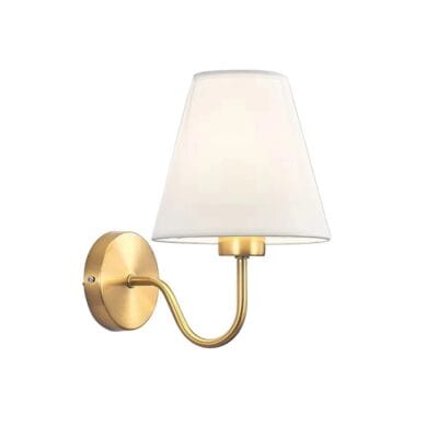 Arandela de Parede Retrô de Metal e Tercido