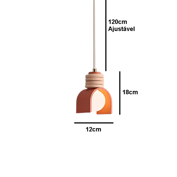 Pendente Wabi Minimalista LED - Imagem 7