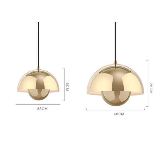 Pendente Nórdico Semicircular Interior LED - Imagem 6