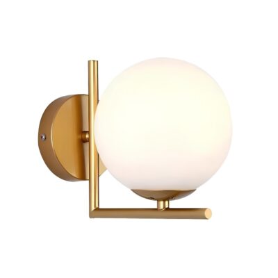 Arandela LED Com Esfera de Vidro