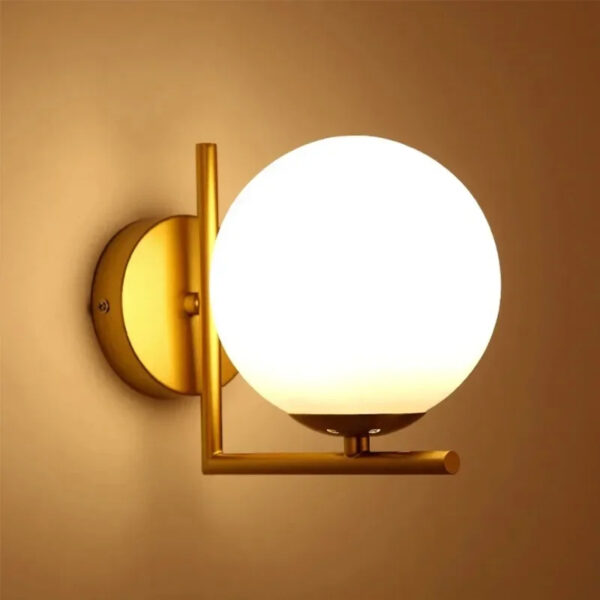 Arandela LED Com Esfera de Vidro - Imagem 2
