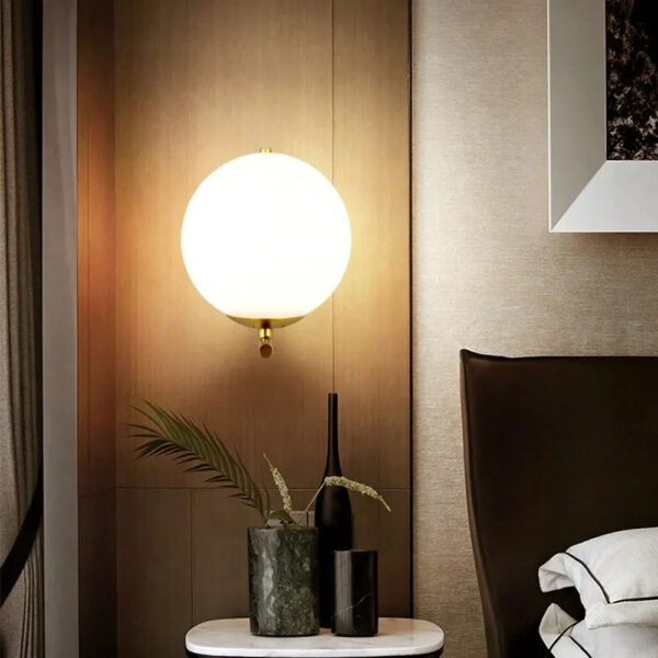 Arandela LED Com Esfera de Vidro - Imagem 3