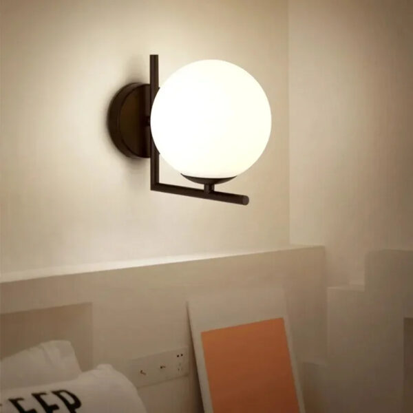 Arandela LED Com Esfera de Vidro - Imagem 4