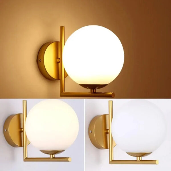 Arandela LED Com Esfera de Vidro - Imagem 6