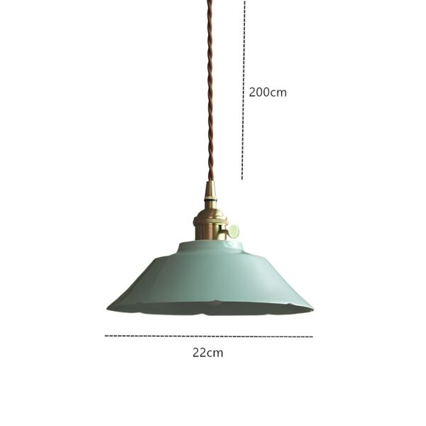 Luminária Pendente de Cerâmica Verde - Imagem 5