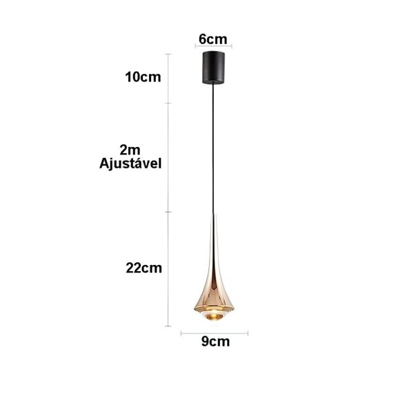 Lustre Criativo LED Moderno - Imagem 4