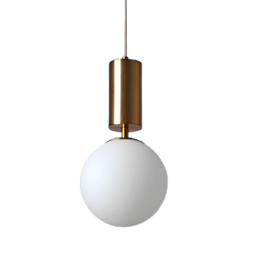 Lustre Moderno Com Esfera de Vidro