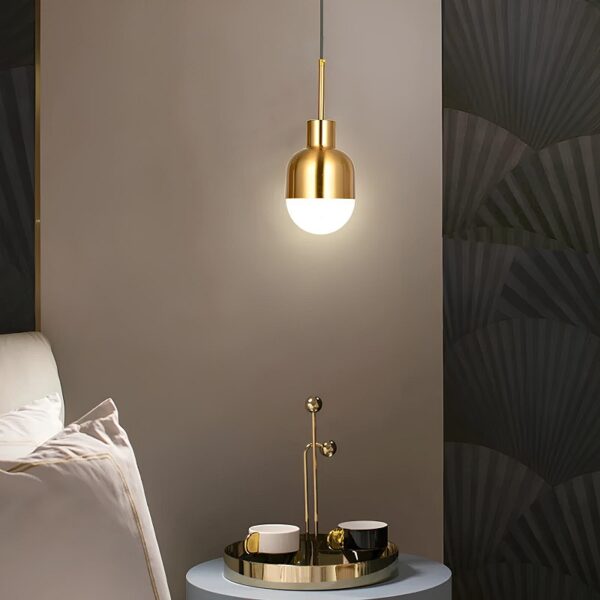 Lustre Nórdico Dourado em Ferro - Imagem 5