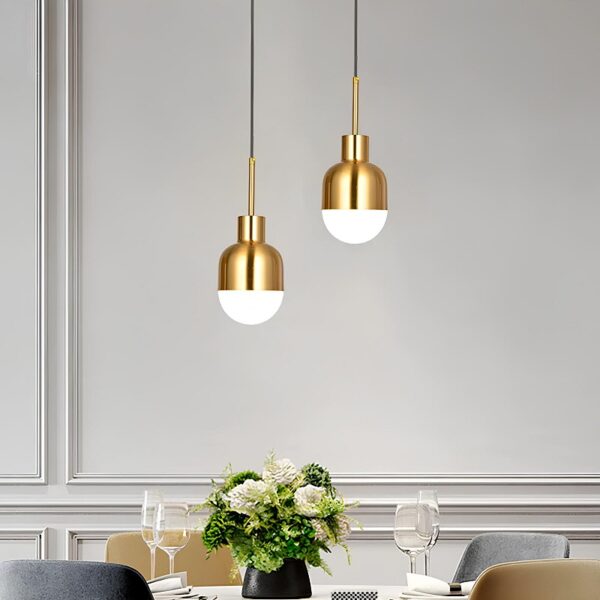 Lustre Nórdico Dourado em Ferro - Imagem 6