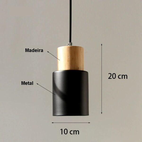 Lustre Nórdico Minimalista de Cabeceira - Imagem 4