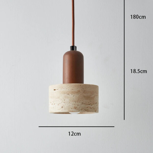Lustre Pendente Elegante em Pedra Natural - Imagem 6