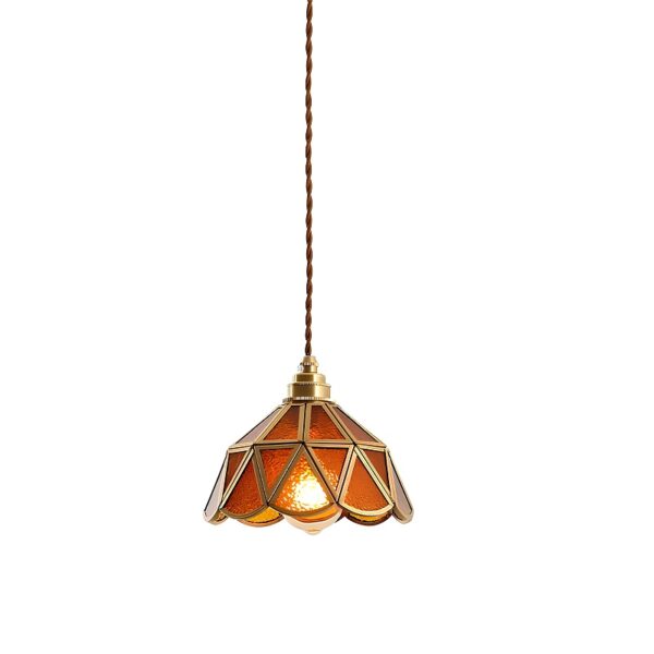 Pendente de Vidro com Cobre Nórdico