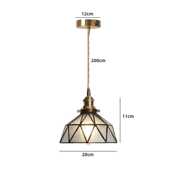 Luminária Pendente de Vidro Âmbar - Imagem 4