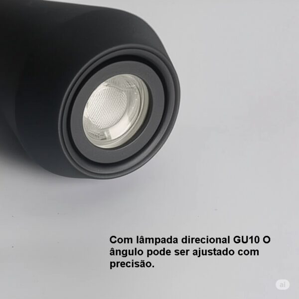 Luminária Pendente Com Anel Dourado - Imagem 5