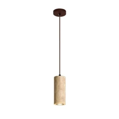 Lustre pendente retrô travertino