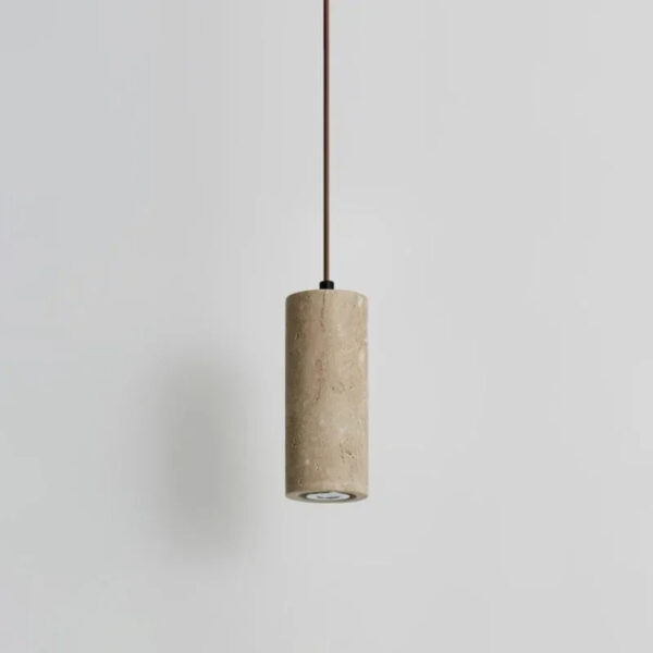Lustre pendente retrô travertino - Imagem 3