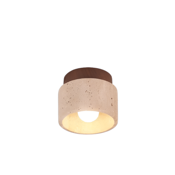 Luz de Teto Embutida em Travertino - Imagem 3