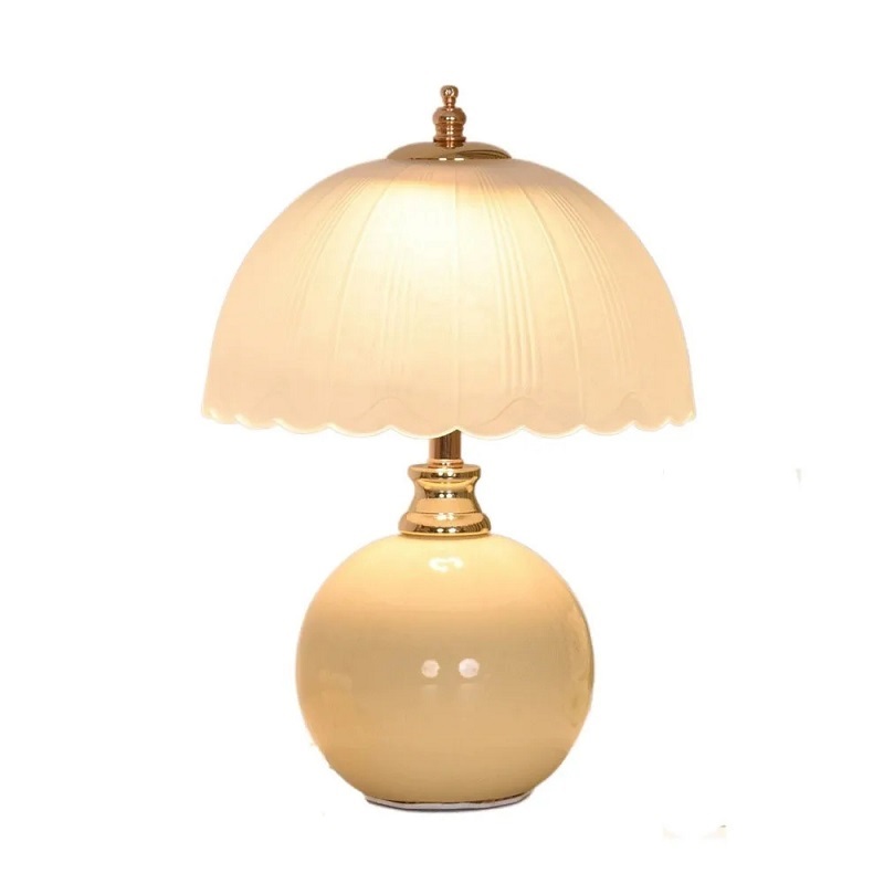 Luminária Cogumelo em Cerâmica Rosa - Imagem 2