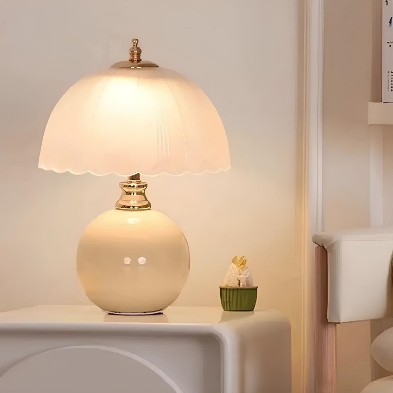 Luminária Cogumelo em Cerâmica Rosa - Imagem 4